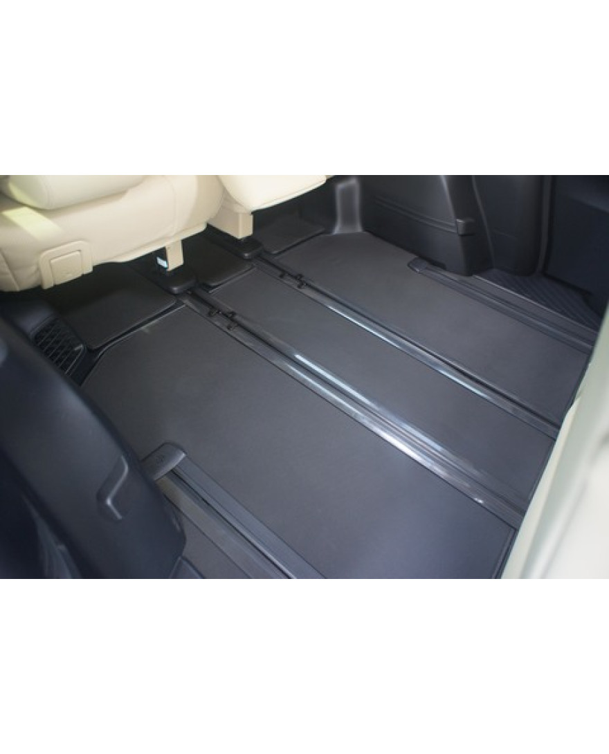 3D Kagu Floor Mat For Toyota Alphard/Vellfire AH30 7 Seater Only |  2020 to 2023 | Complete Set | Custom Fit | BLACK